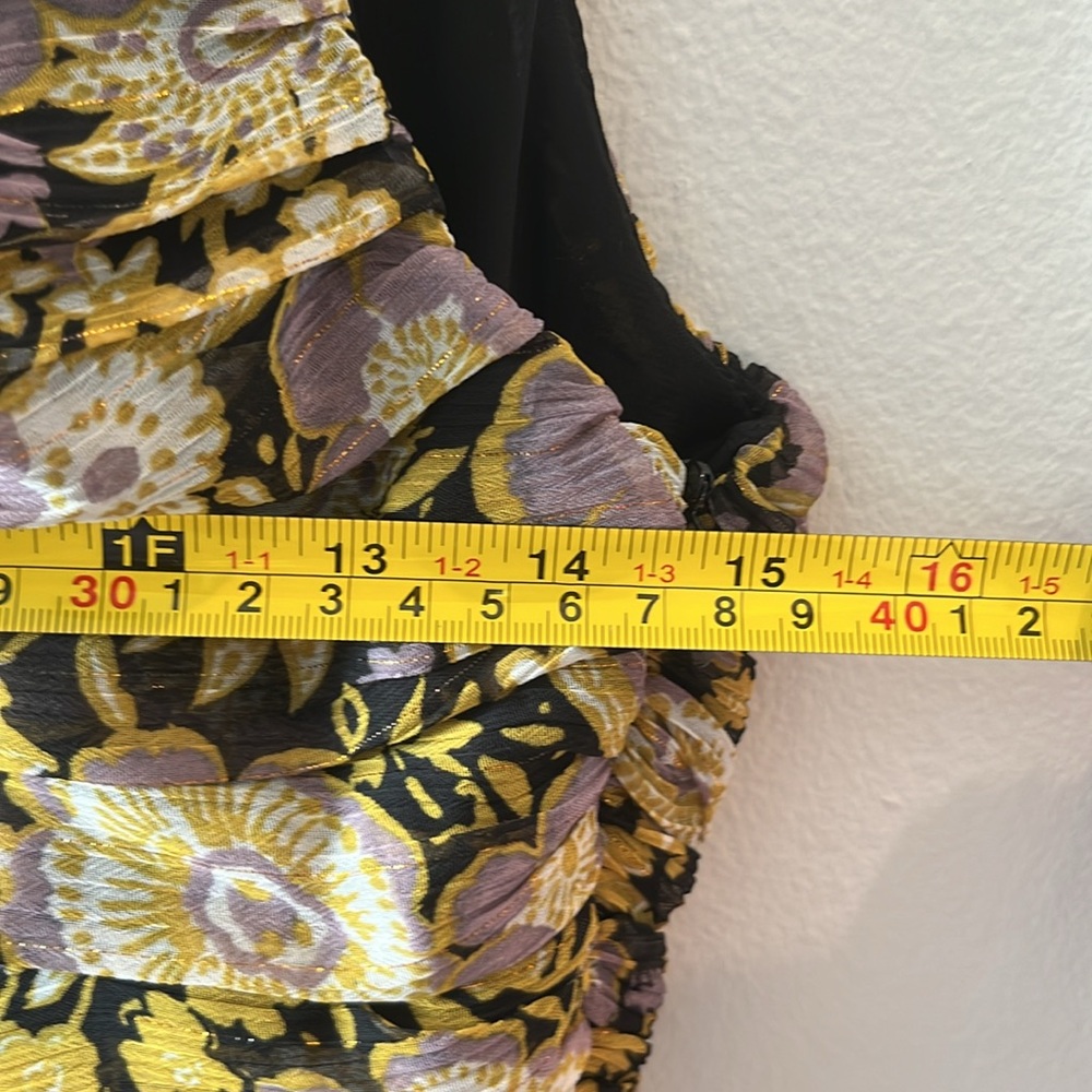 NWT - Zara One Shoulder Floral Dress - Size Medium sku#162 - Picture 6 of 7